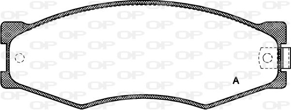OPEN PARTS Комплект тормозных колодок, дисковый тормоз BPA0184.02